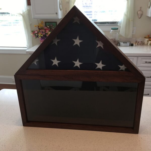 flag display cases with place for medals