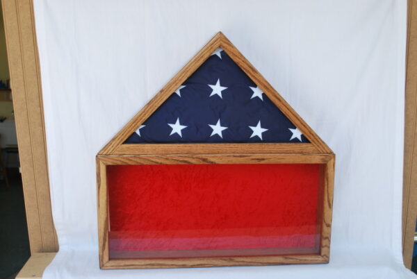 flag display cases with place for medals